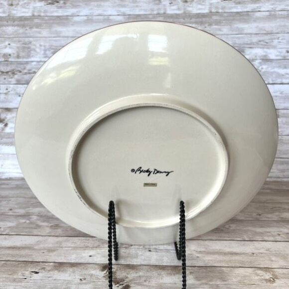 Becky Denny Southern Living Decorative Plate Medium Multi-Color Farmhouse Style - Picture 2 of 11